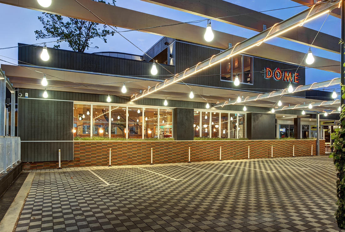 Dome Bassendean Exterior Cafe view Car park 1